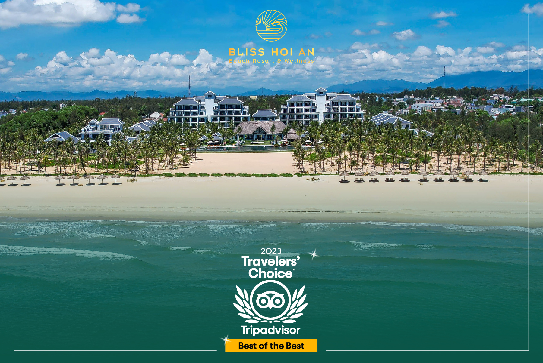 Bliss Hoi An nhận giải thưởng Top 10 Traveller's Choice 2023